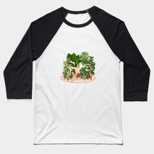 Never too many plants, plant lady illustration 4 Baseball T-Shirt